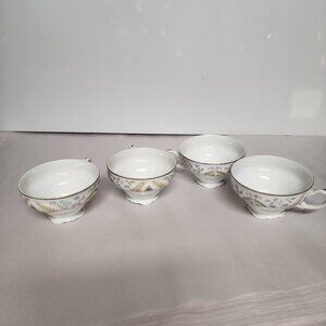 Vintage 1990s Joanne by Fine China of Japan Set of 4 teacups Euc